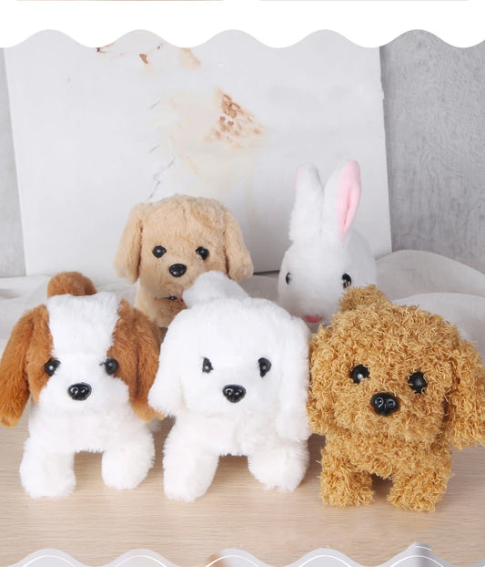 Intelligent Simulation Electric Pet Multi-function Can Wagging/Barking/Walking Interesting Interactive Robot Dog Plush Toy Gift