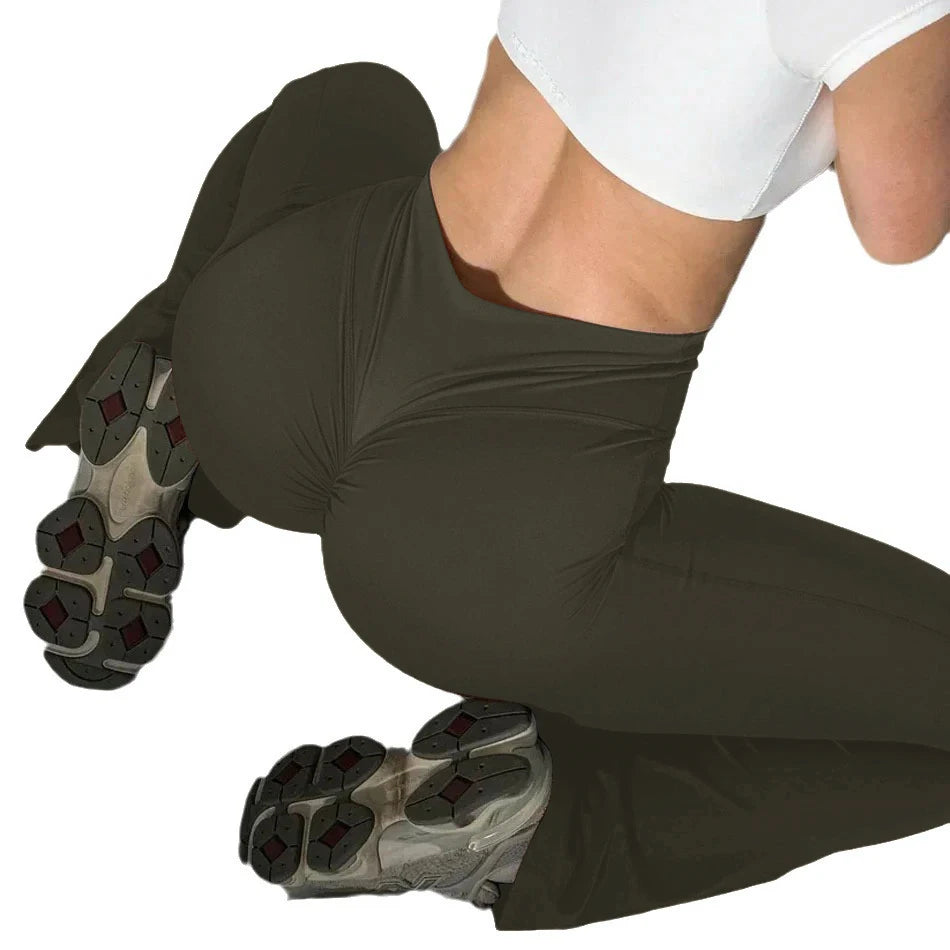 High Waist Workout Yoga Leggings Fitness Butt Lifting Scrunch Butt Sports Gym Pants Women